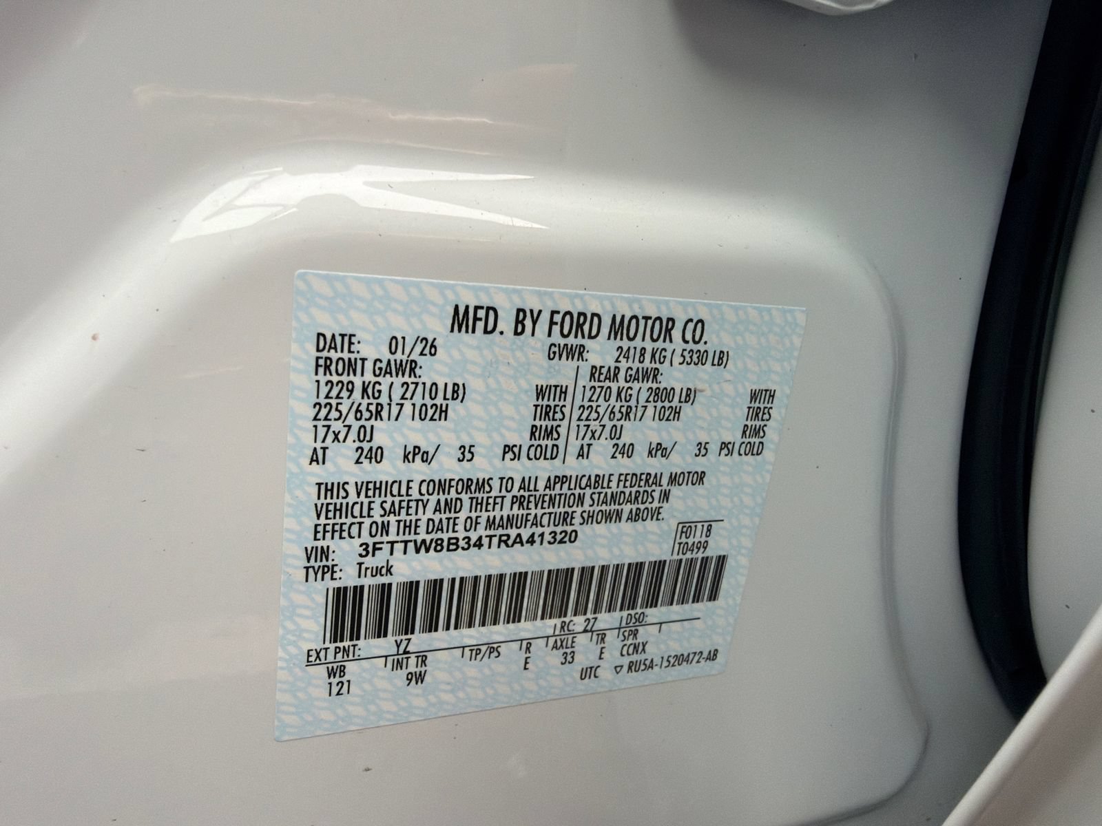 New 2026 Ford Maverick XL w/ Equipment Group 101A AWD/4WD image 33