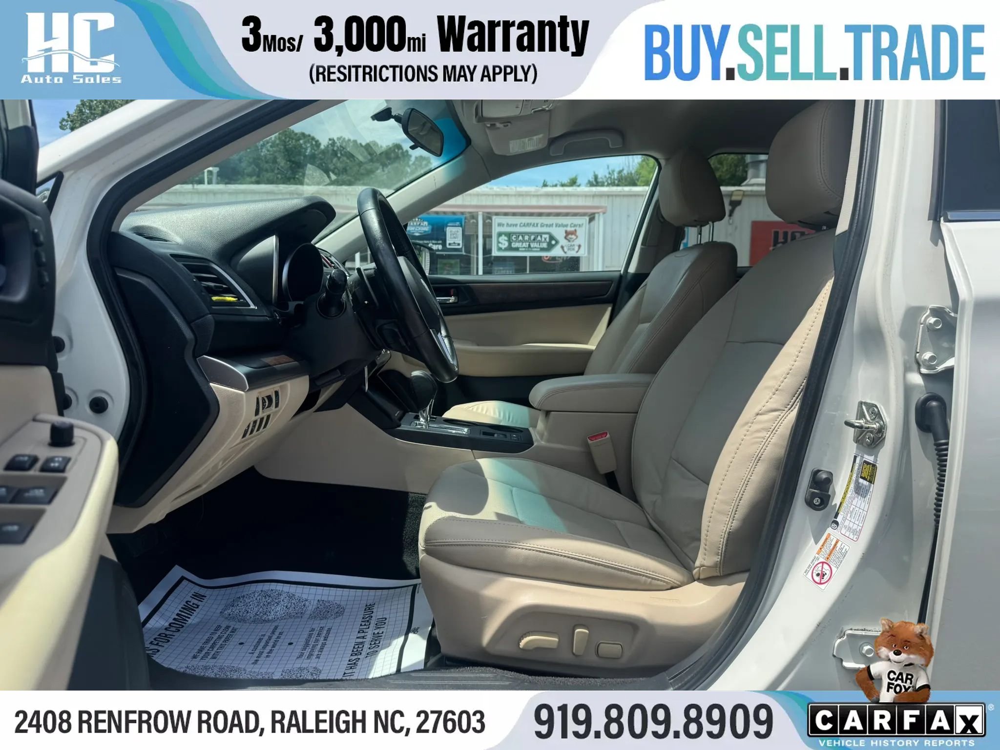 Used 2015 Subaru Outback 2.5i Limited w/ Protection Package #2 AWD/4WD image 13