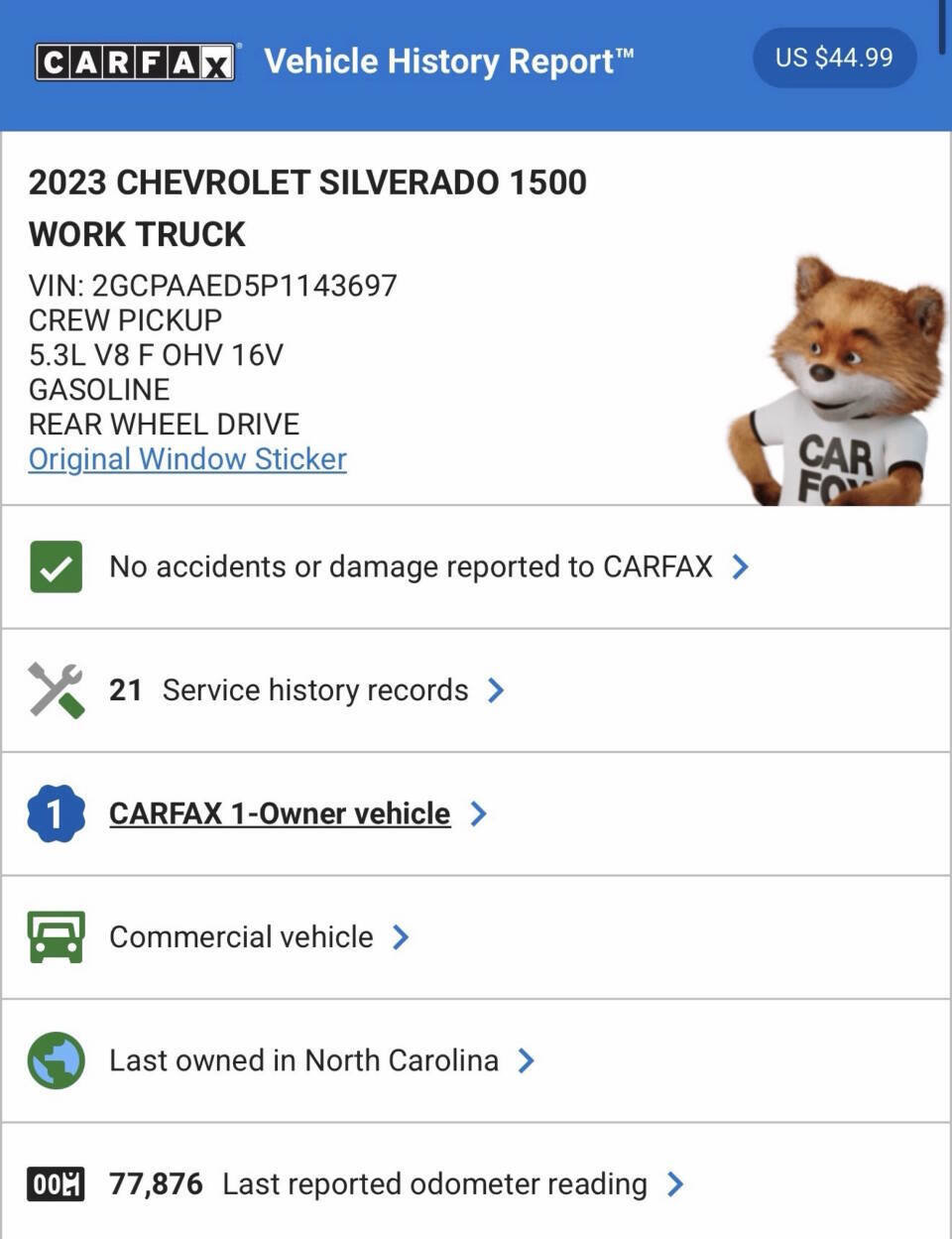 Used 2023 Chevrolet Silverado 1500 W/T w/ WT Value Package image 3