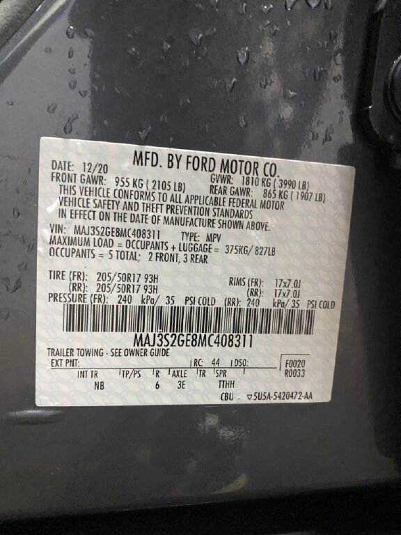 Used 2021 Ford EcoSport SE w/ SE Convenience Package image 27