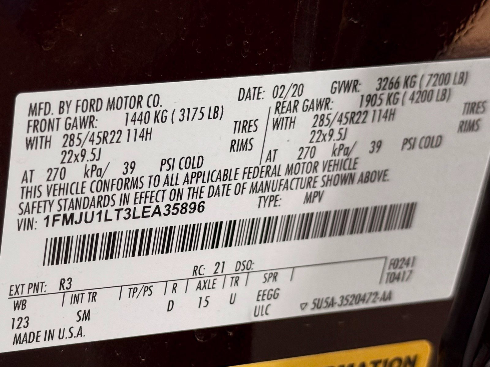 Used 2020 Ford Expedition Platinum RWD image 56