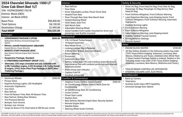 Used 2024 Chevrolet Silverado 1500 LT w/ Convenience Package II image 2