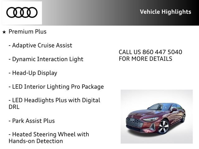 Certified 2025 Audi A5 2.0T Premium Plus w/ Premium Plus AWD/4WD image 24