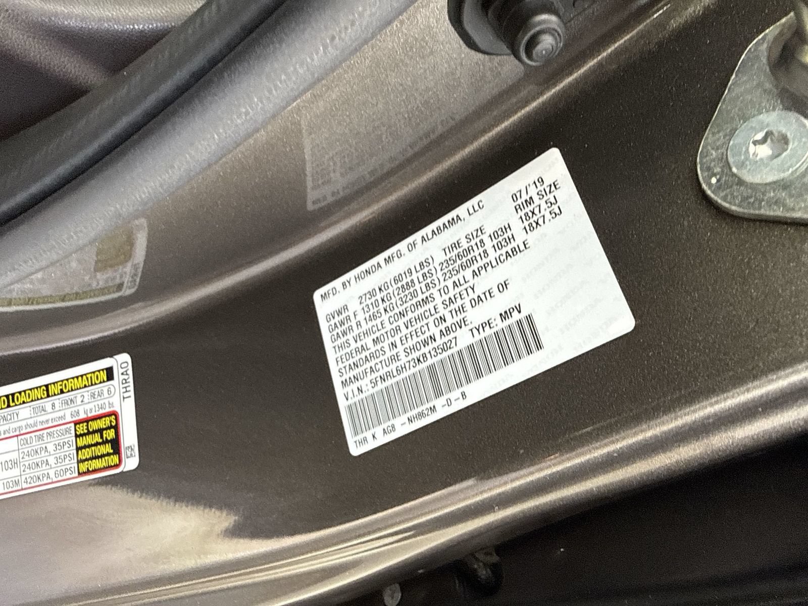 Used 2019 Honda Odyssey EX-L image 37