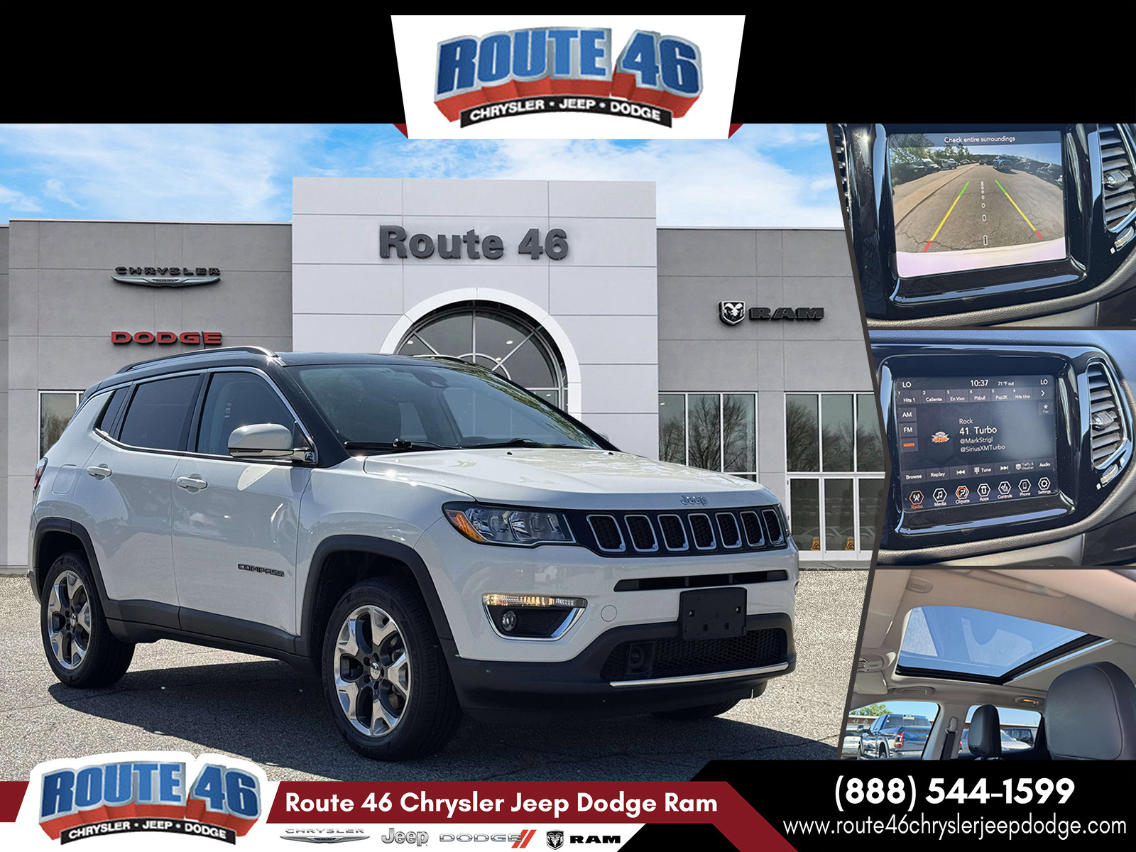 Used 2021 Jeep Compass Limited w/ Sun and Sound Group AWD/4WD image 1