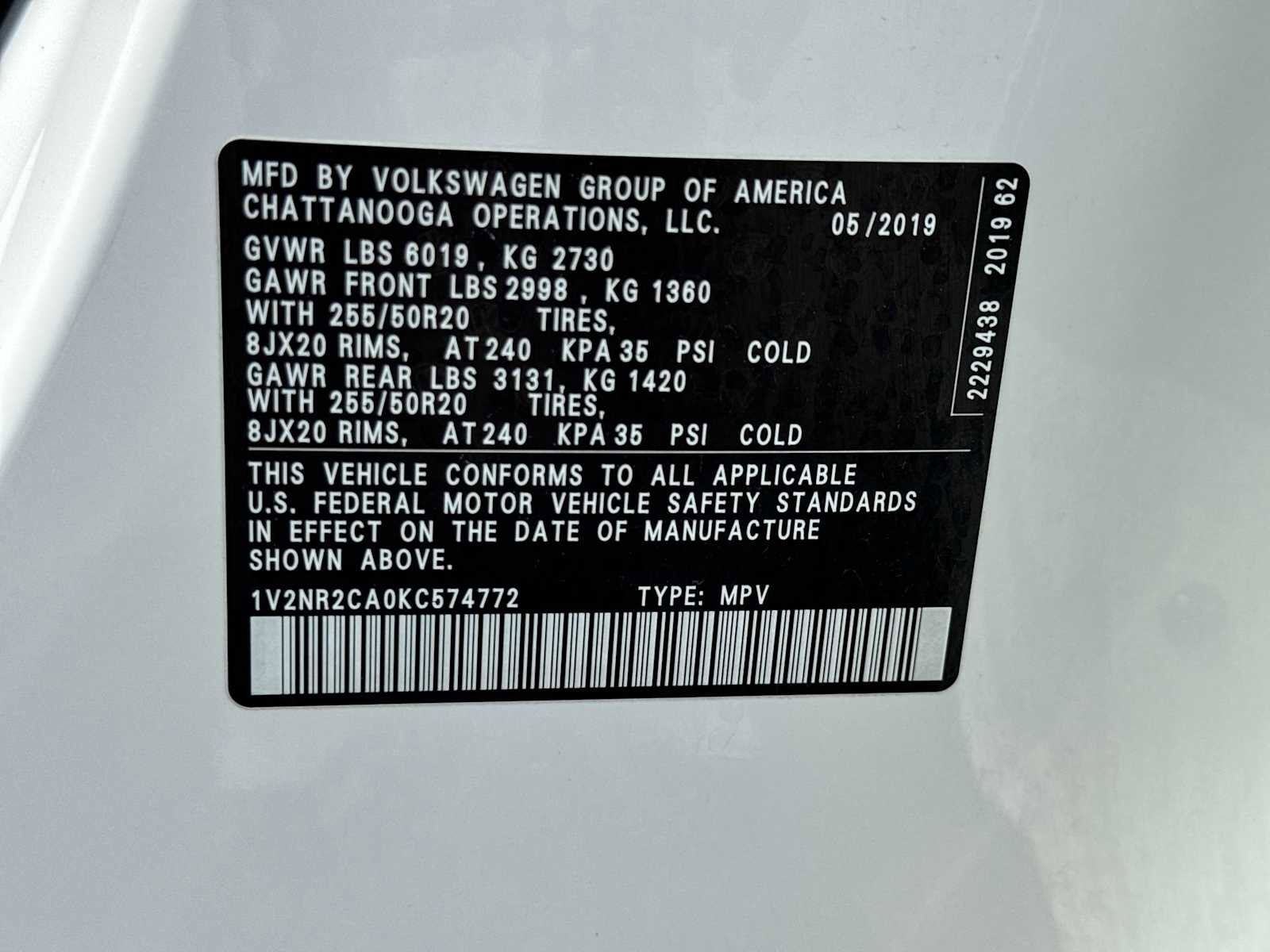 Used 2019 Volkswagen Atlas SEL Premium AWD/4WD image 36
