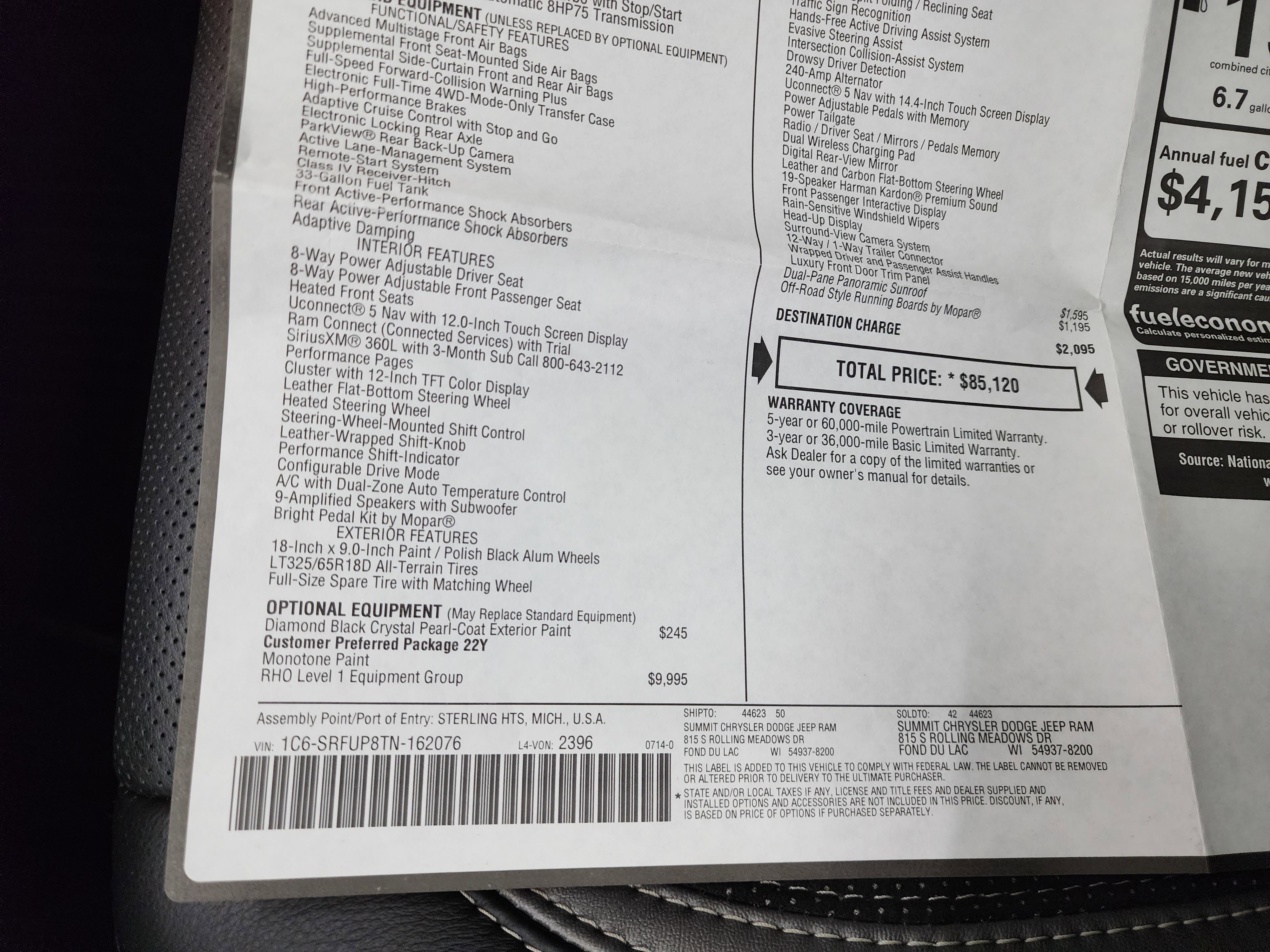 Used 2026 RAM 1500 RHO w/ RHO Level 1 Equipment Group image 68