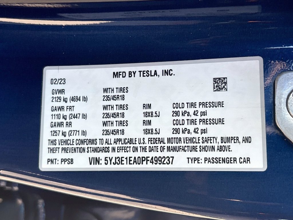 Used 2023 Tesla Model 3 Standard Range RWD image 28