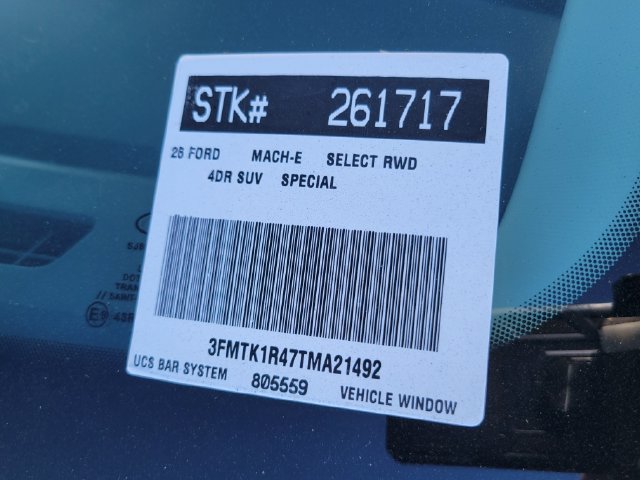 New 2026 Ford Mustang Mach-E Select RWD image 28