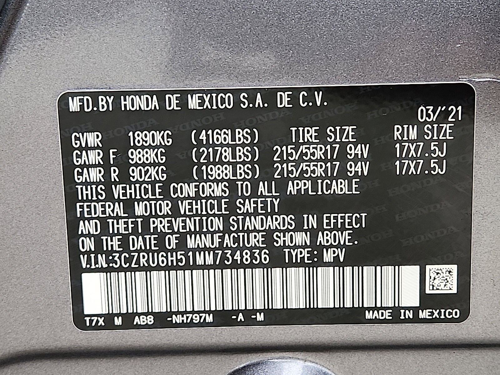 Used 2021 Honda HR-V EX image 26