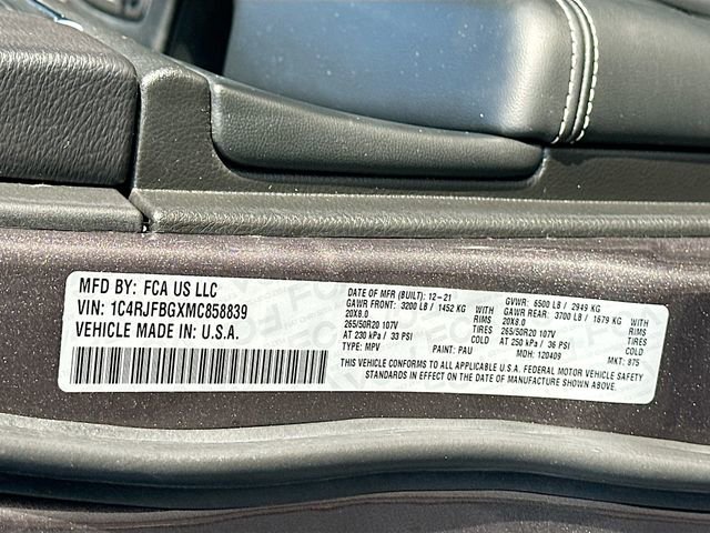 Used 2021 Jeep Grand Cherokee Limited w/ Quick Order Package 28K 80th image 33