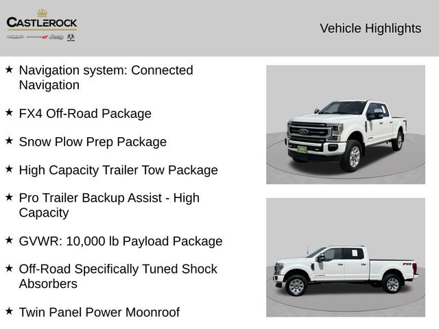 Used 2022 Ford F250 Platinum w/ FX4 Off-Road Package AWD/4WD image 2