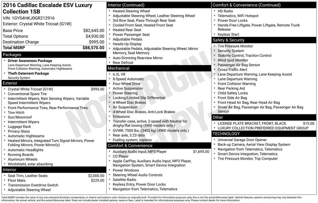 Used 2016 Cadillac Escalade ESV Luxury image 13