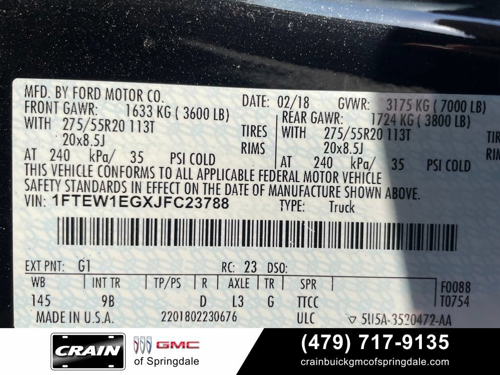 Used 2018 Ford F150 Platinum w/ Equipment Group 701A Luxury AWD/4WD image 33