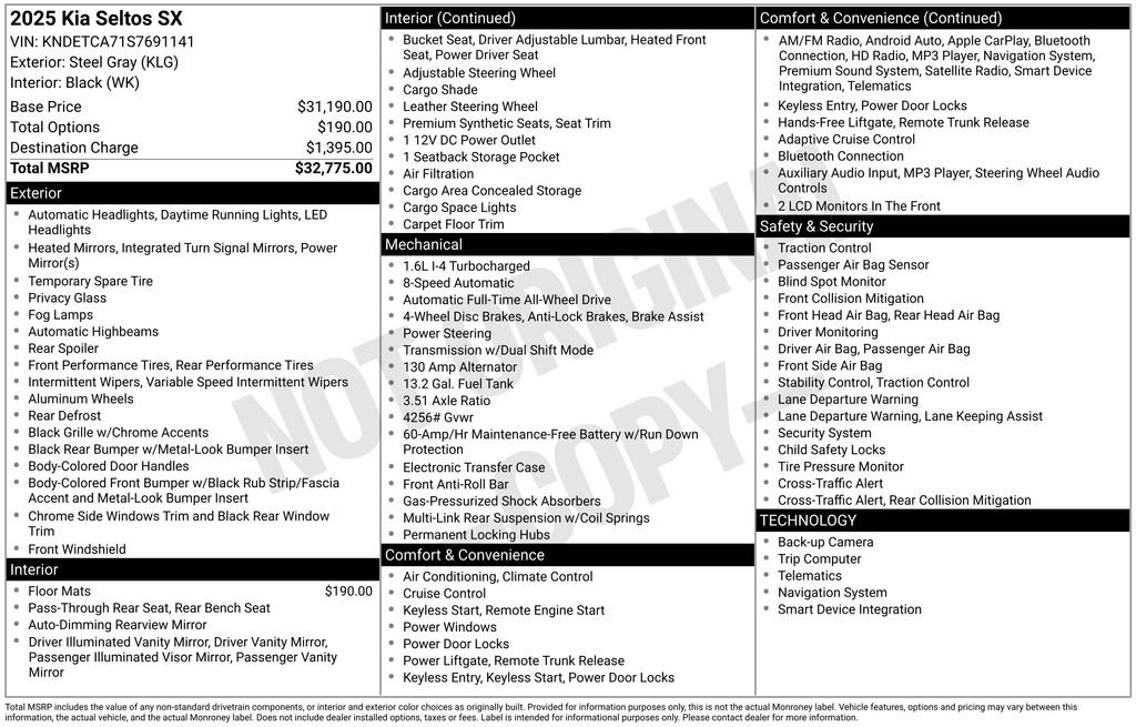 Used 2025 Kia Seltos SX image 4