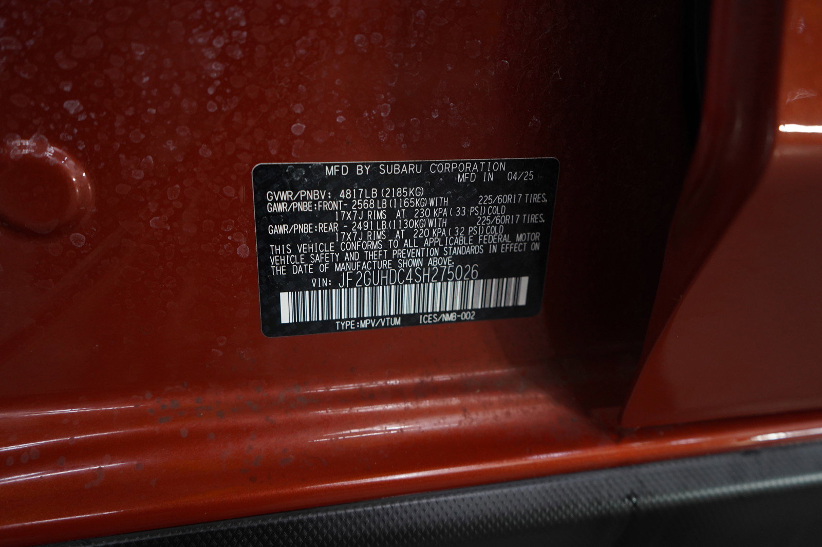 Used 2025 Subaru Crosstrek 2.5i Premium w/ Crosstrek Mirror Package image 22