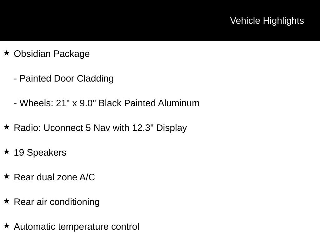 New 2026 Jeep Grand Cherokee Summit w/ Obsidian Package AWD/4WD image 16