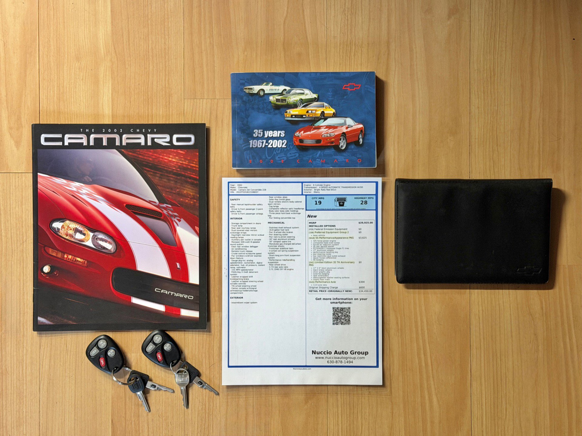 Used 2002 Chevrolet Camaro Z28 w/ SS Performance/Appearance Pkg RWD image 23