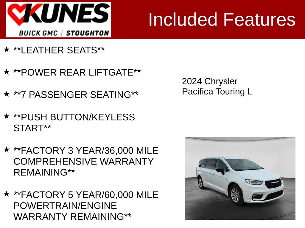Used 2024 Chrysler Pacifica Touring-L FWD image 3