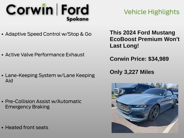 Used 2024 Ford Mustang Premium w/ 2.3L High Performance Package image 16