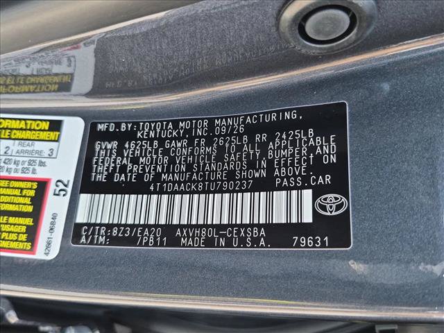 New 2026 Toyota Camry SE FWD image 17
