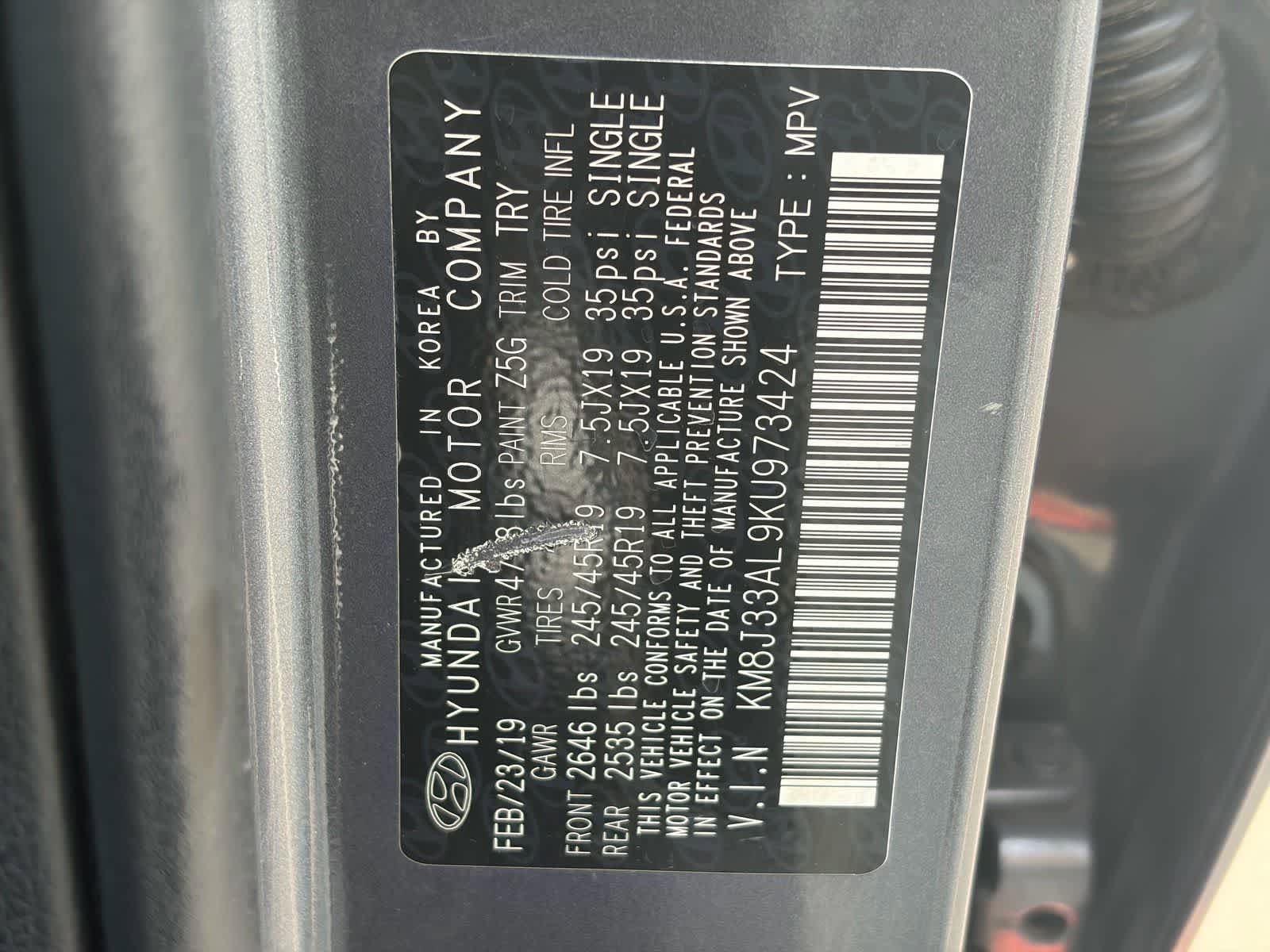 Used 2019 Hyundai Tucson Night FWD image 27