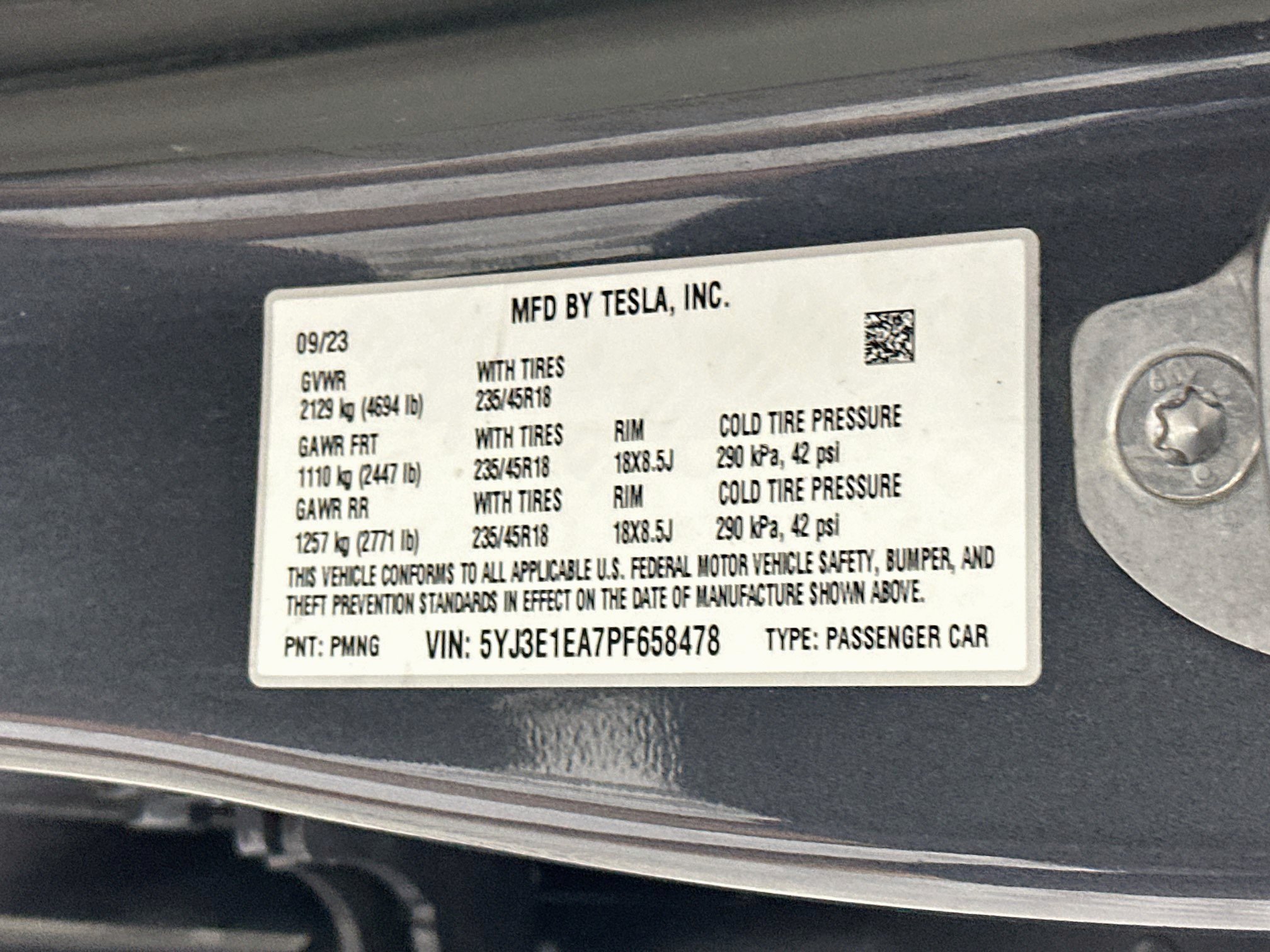 Used 2023 Tesla Model 3 Standard Range RWD image 12