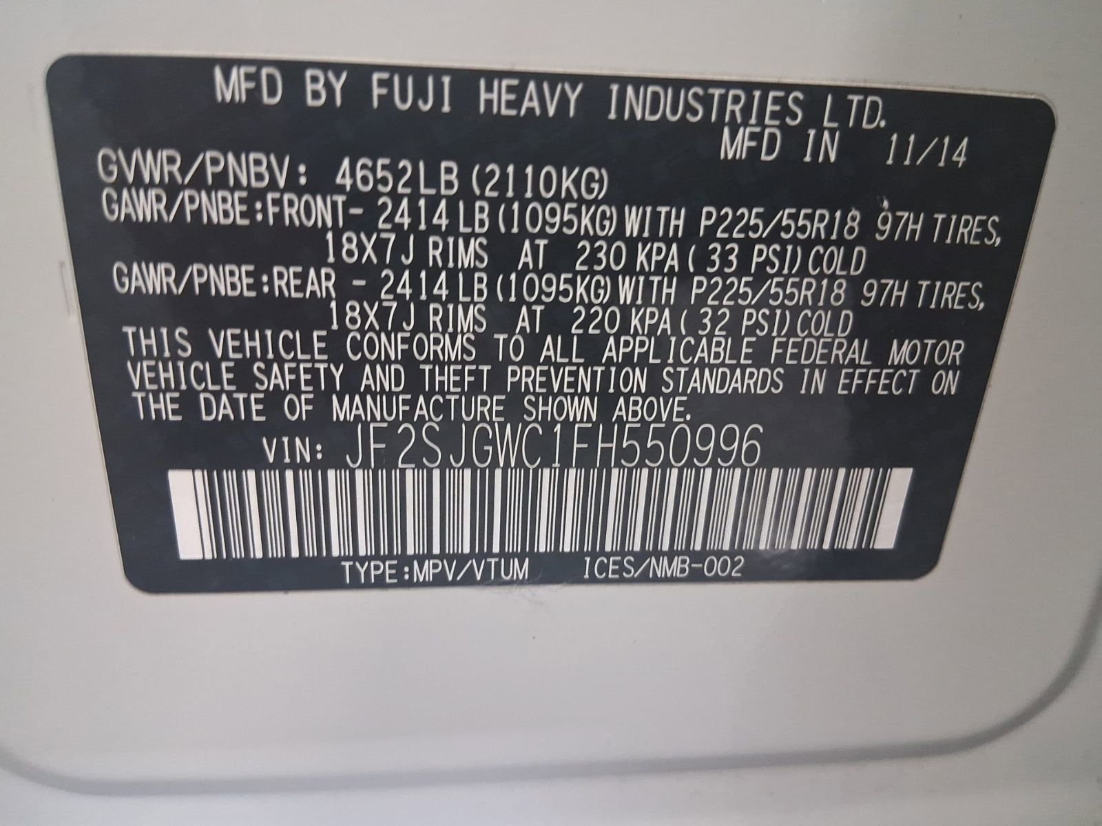 Used 2015 Subaru Forester 2.0XT Touring w/ Eyesight & Navigation System AWD/4WD image 27