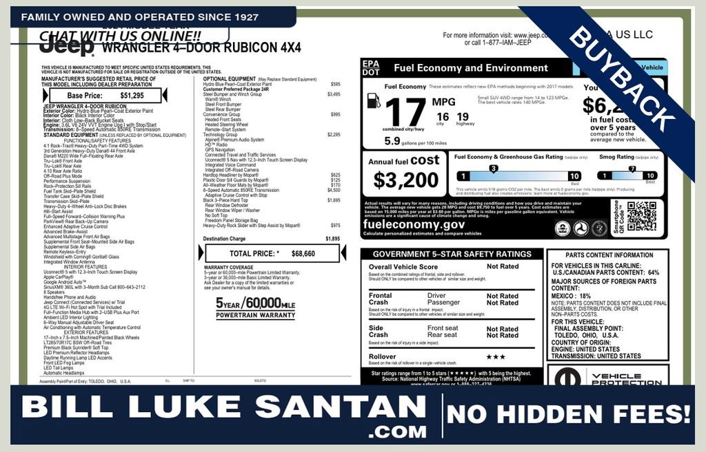 Used 2024 Jeep Wrangler Unlimited Rubicon w/ Capability Package image 1