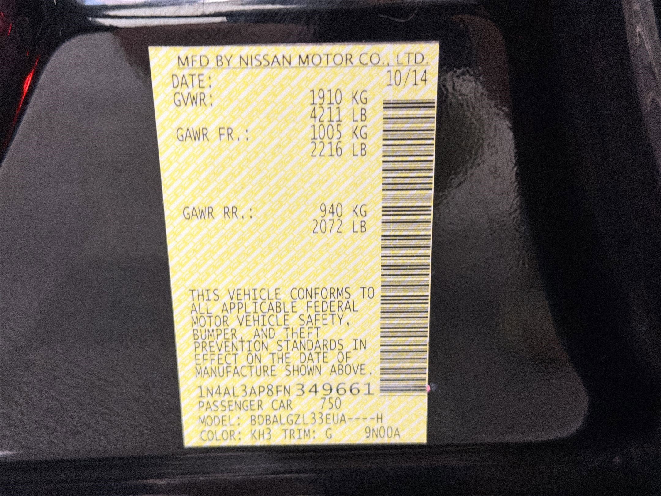 Used 2015 Nissan Altima 2.5 S w/ Power Driver Seat Package image 20