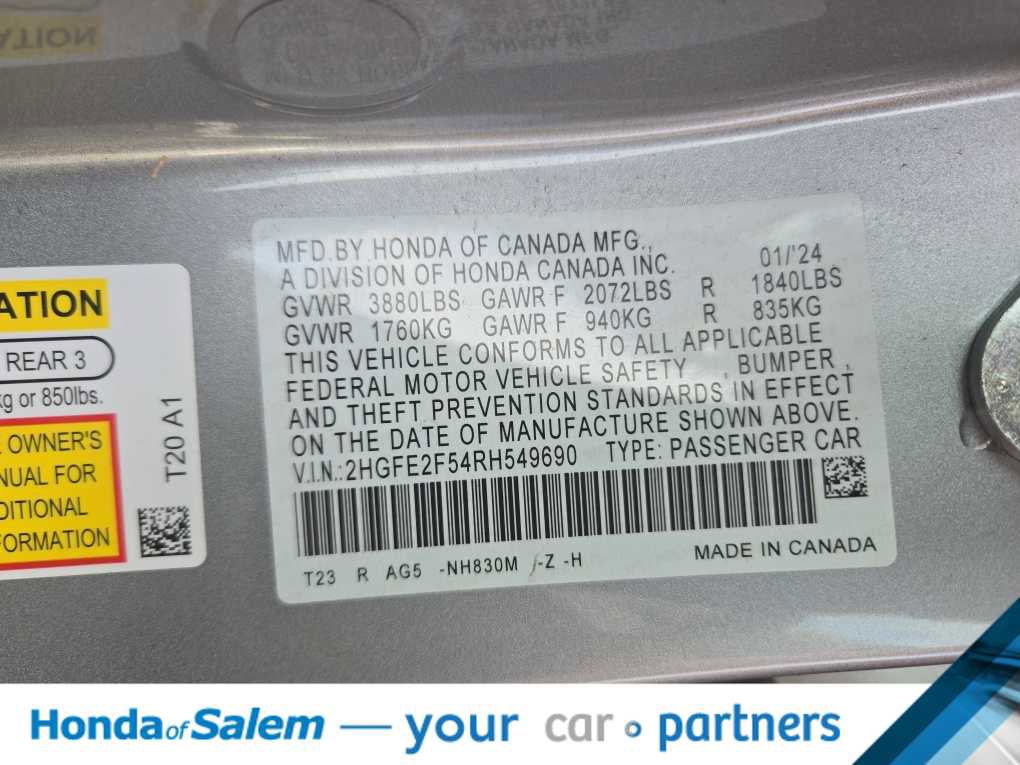 Used 2024 Honda Civic Sport image 21