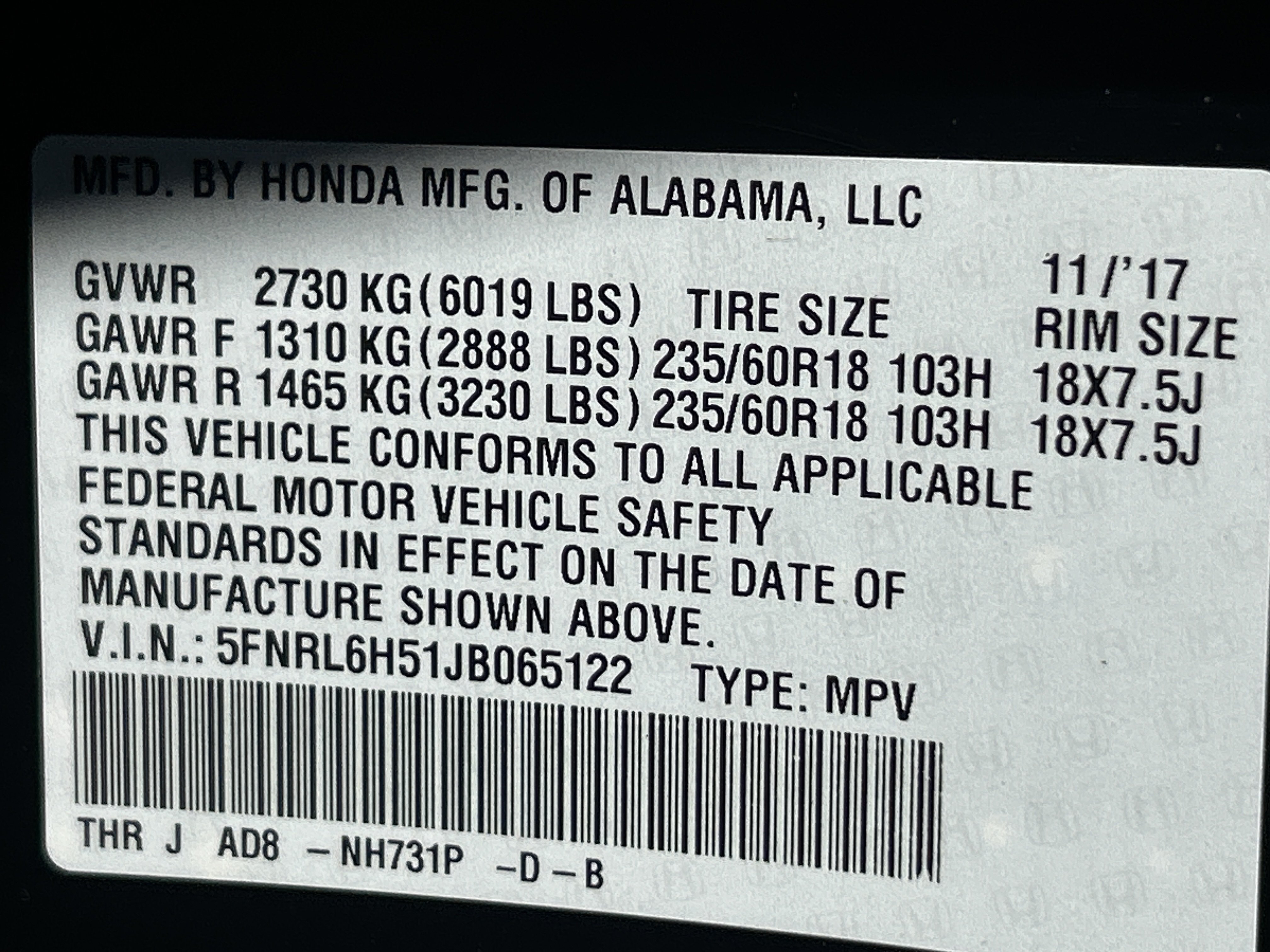 Used 2018 Honda Odyssey EX image 36