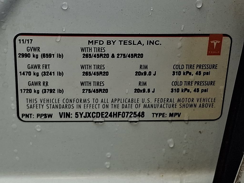 Used 2017 Tesla Model X 75D AWD/4WD image 27