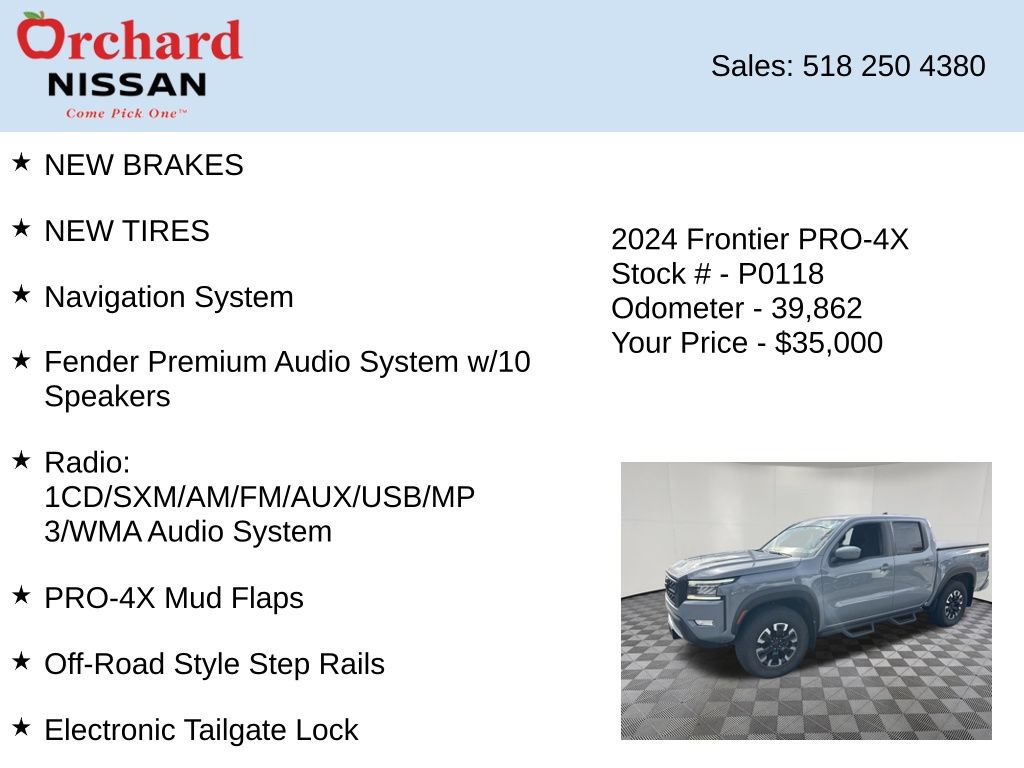 Used 2024 Nissan Frontier PRO-4X AWD/4WD image 7