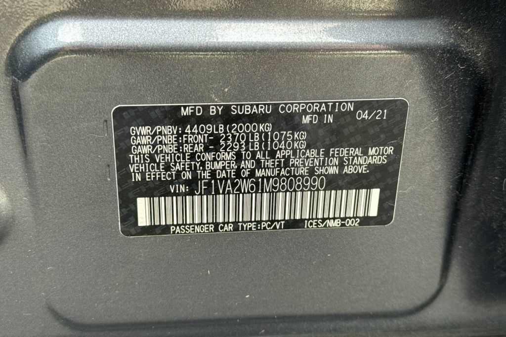 Used 2021 Subaru WRX STI Limited AWD/4WD image 27