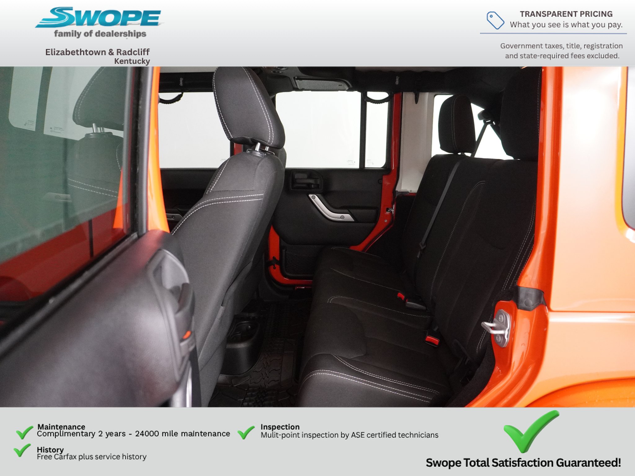 Used 2015 Jeep Wrangler Unlimited Sahara w/ Dual Top Group AWD/4WD image 12