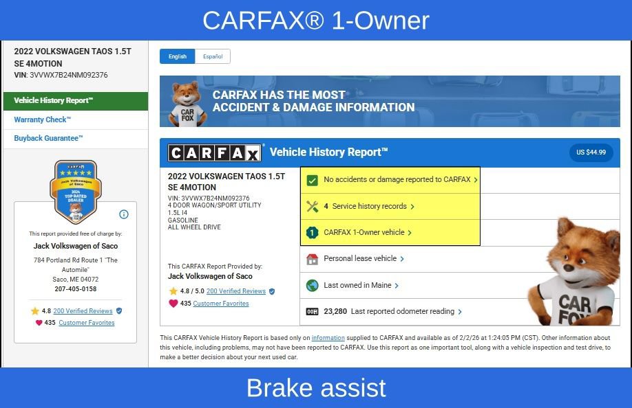 Used 2022 Volkswagen Taos SE image 11