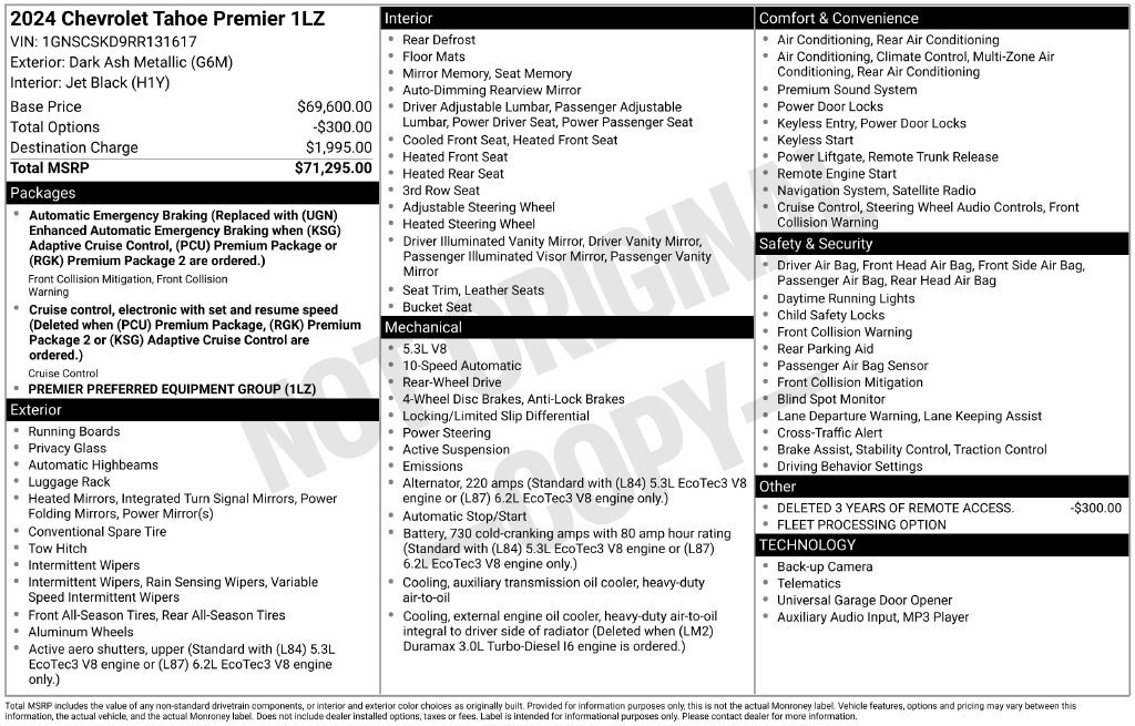 Used 2024 Chevrolet Tahoe Premier RWD image 19