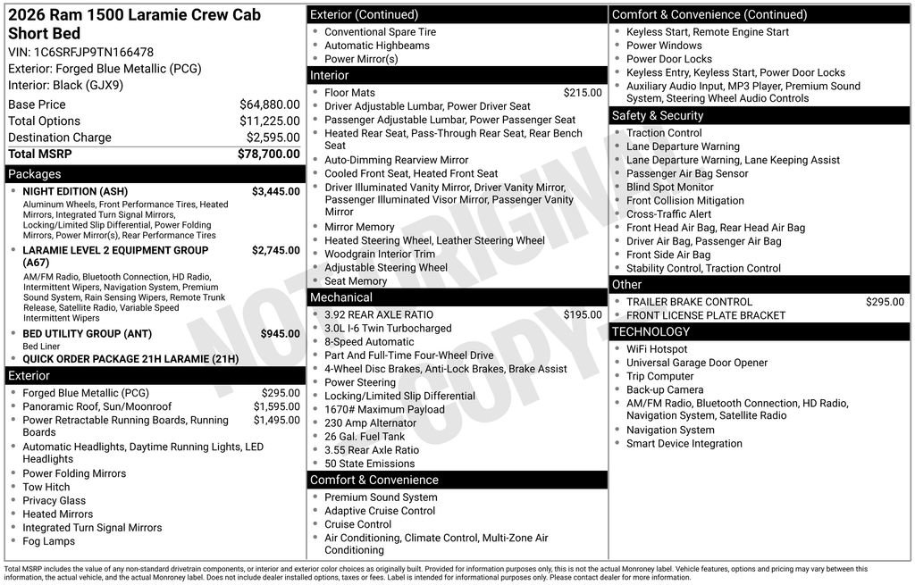 New 2026 RAM 1500 Laramie w/ Night Edition image 5