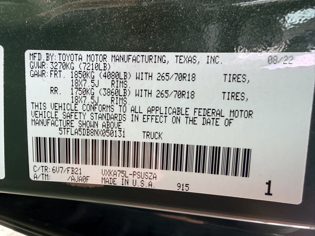 Used 2022 Toyota Tundra SR5 AWD/4WD image 23