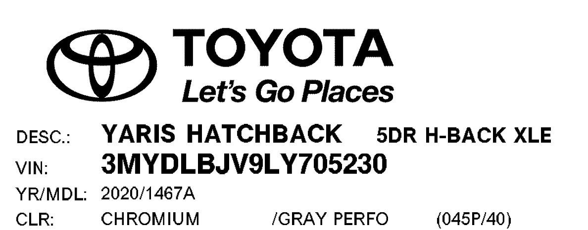 Used 2020 Toyota Yaris XLE FWD image 71