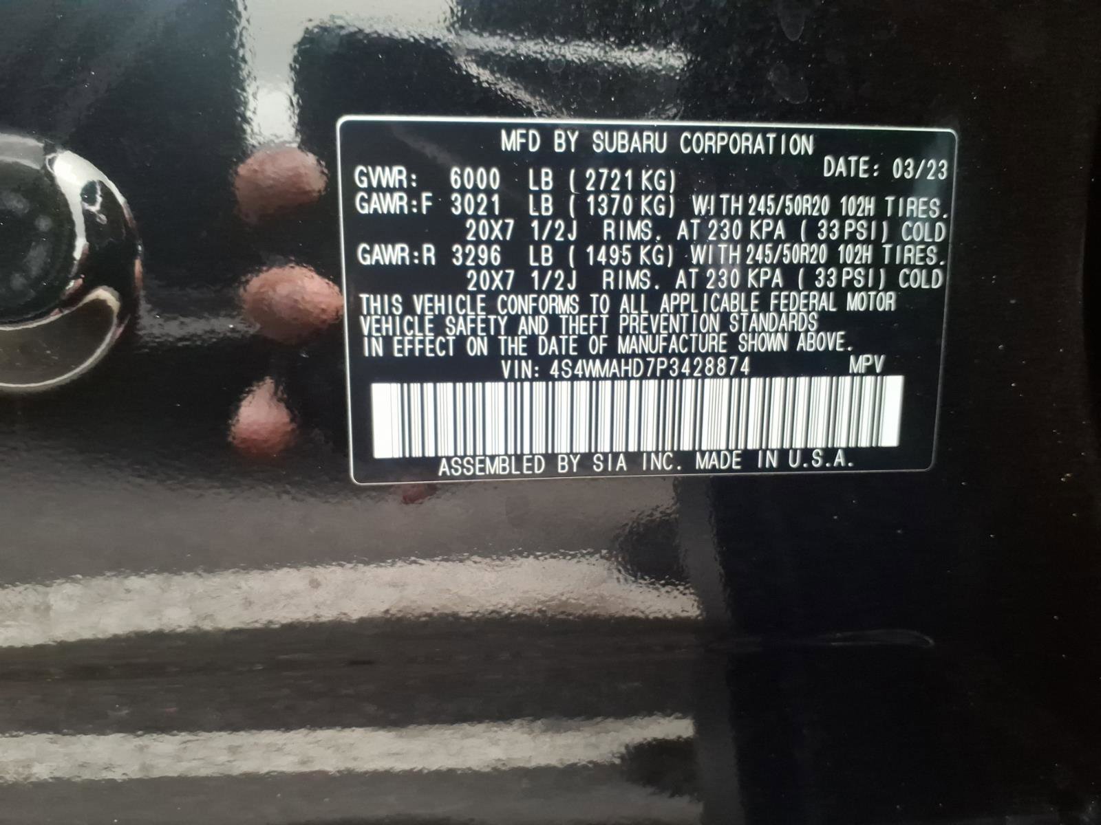 Certified 2023 Subaru Ascent Onyx Edition image 29
