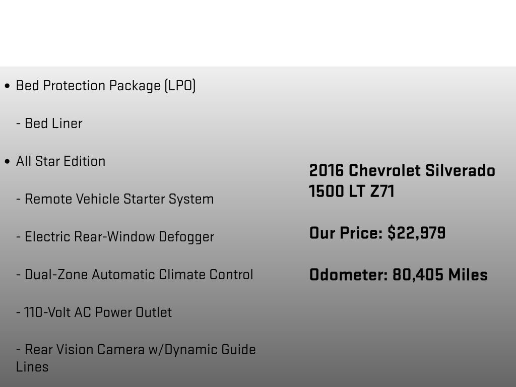 Used 2016 Chevrolet Silverado 1500 LT w/ All Star Edition image 12