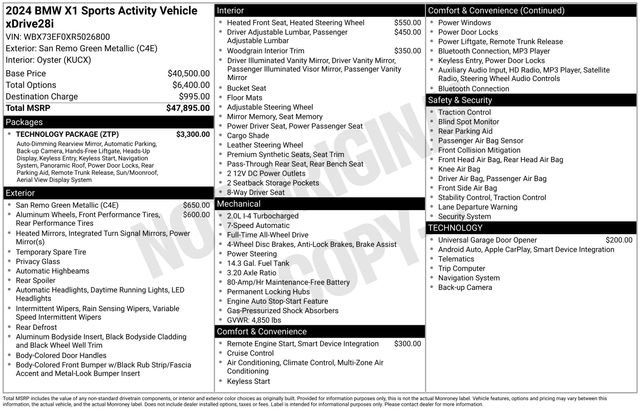 Used 2024 BMW X1 xDrive28i w/ Technology Package image 10