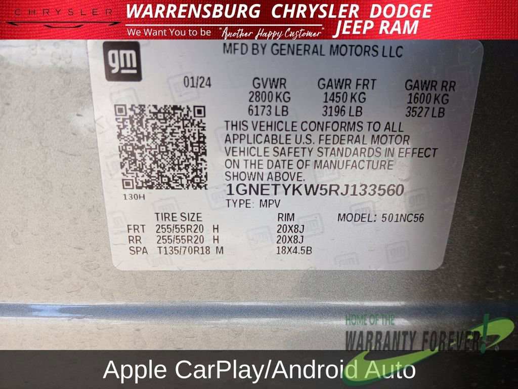 Used 2024 Chevrolet Traverse RS image 12