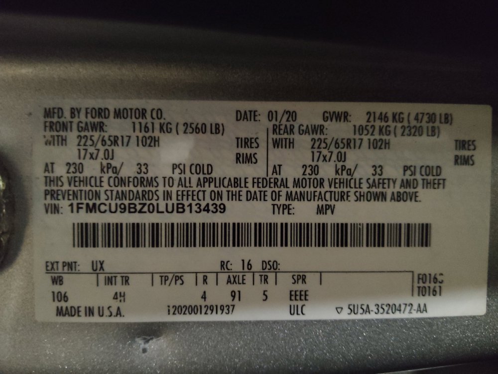 Used 2020 Ford Escape SE Sport image 33