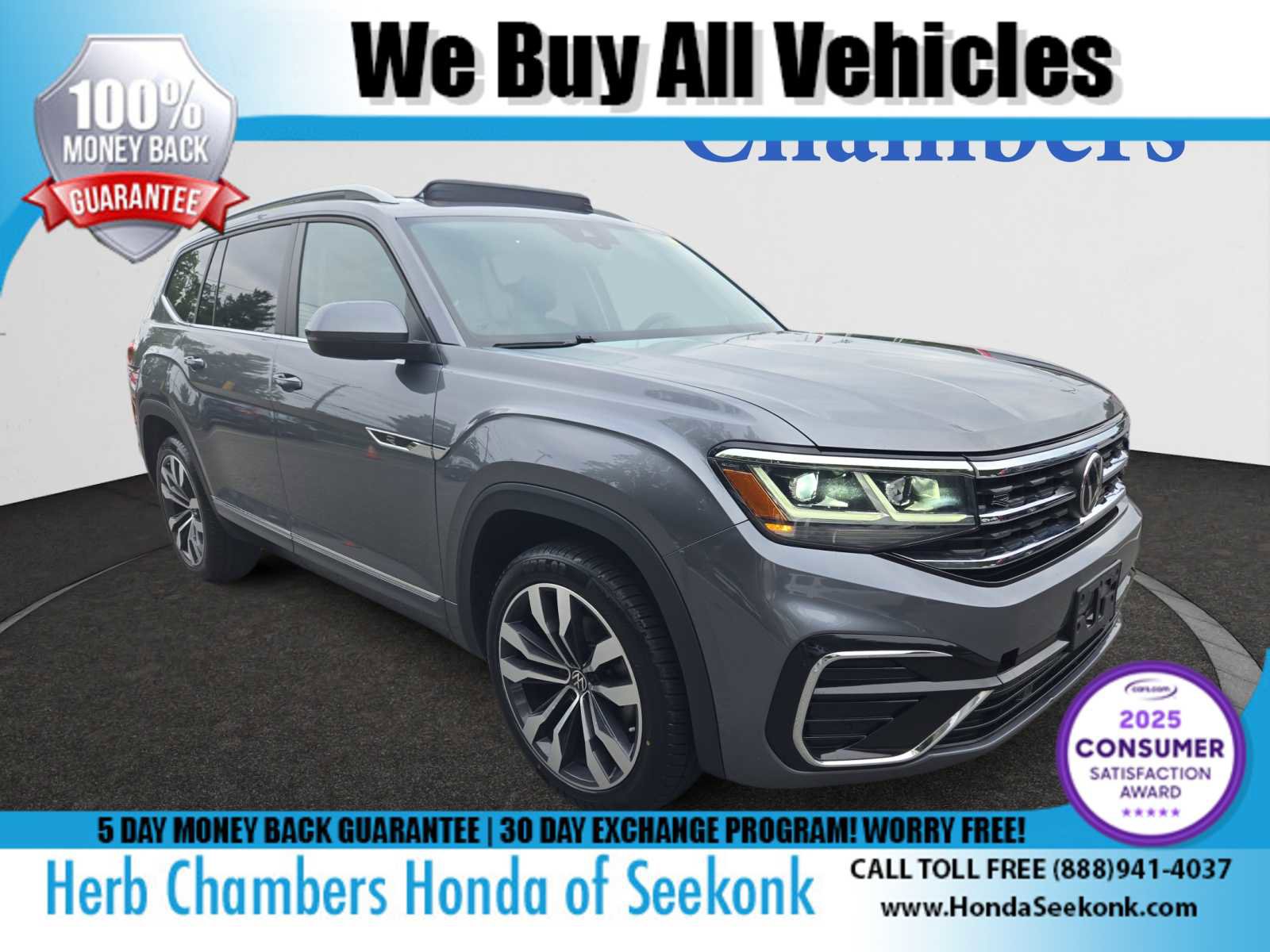 Used 2021 Volkswagen Atlas SEL R-Line