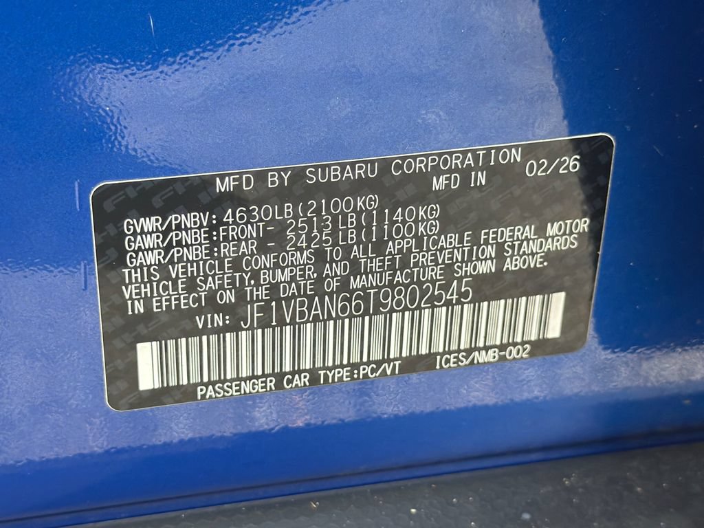 Used 2026 Subaru WRX Limited w/ Accessory Package #2 AWD/4WD image 34