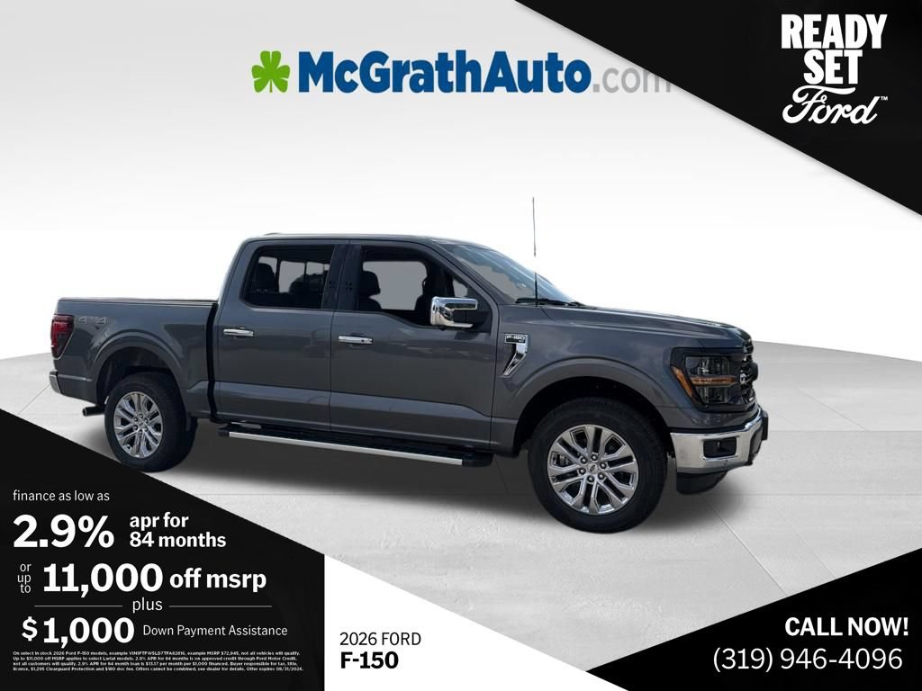 New 2026 Ford F150 XLT w/ Equipment Group 302A MID