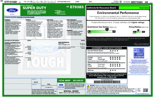 Used 2022 Ford F250 King Ranch w/ King Ranch Ultimate Package AWD/4WD image 5